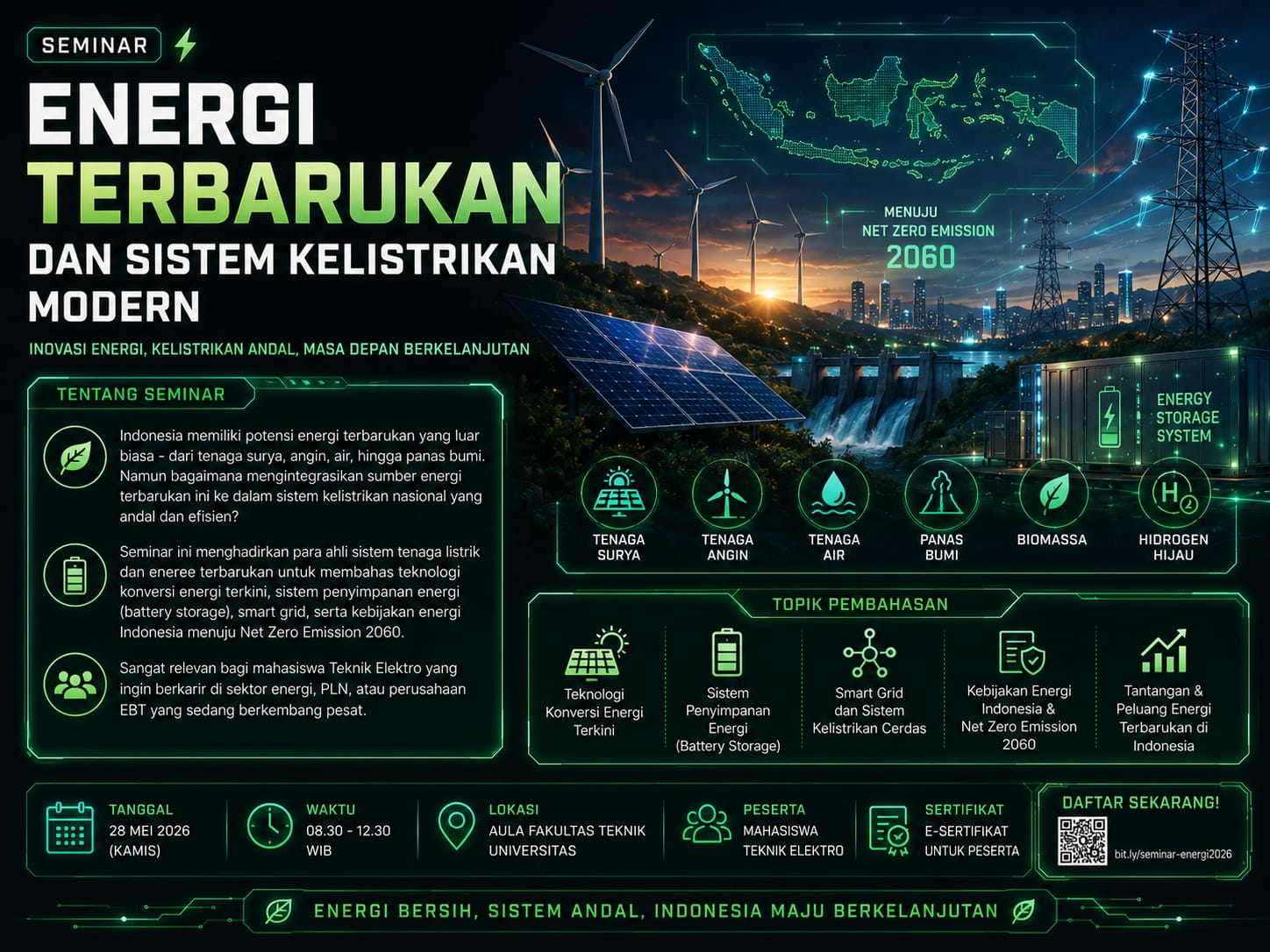 Seminar Energi Terbarukan dan Sistem Kelistrikan Modern